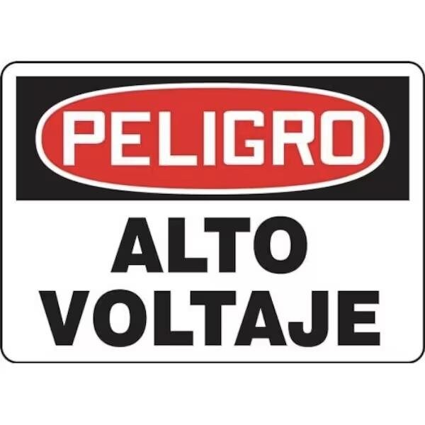 Accuform OSHA DANGER Safety Sign HIGH SHMELC116XP SHMELC116XP - main